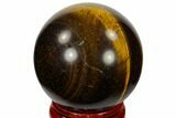 Polished Tiger's Eye Sphere - South Africa #116069-1